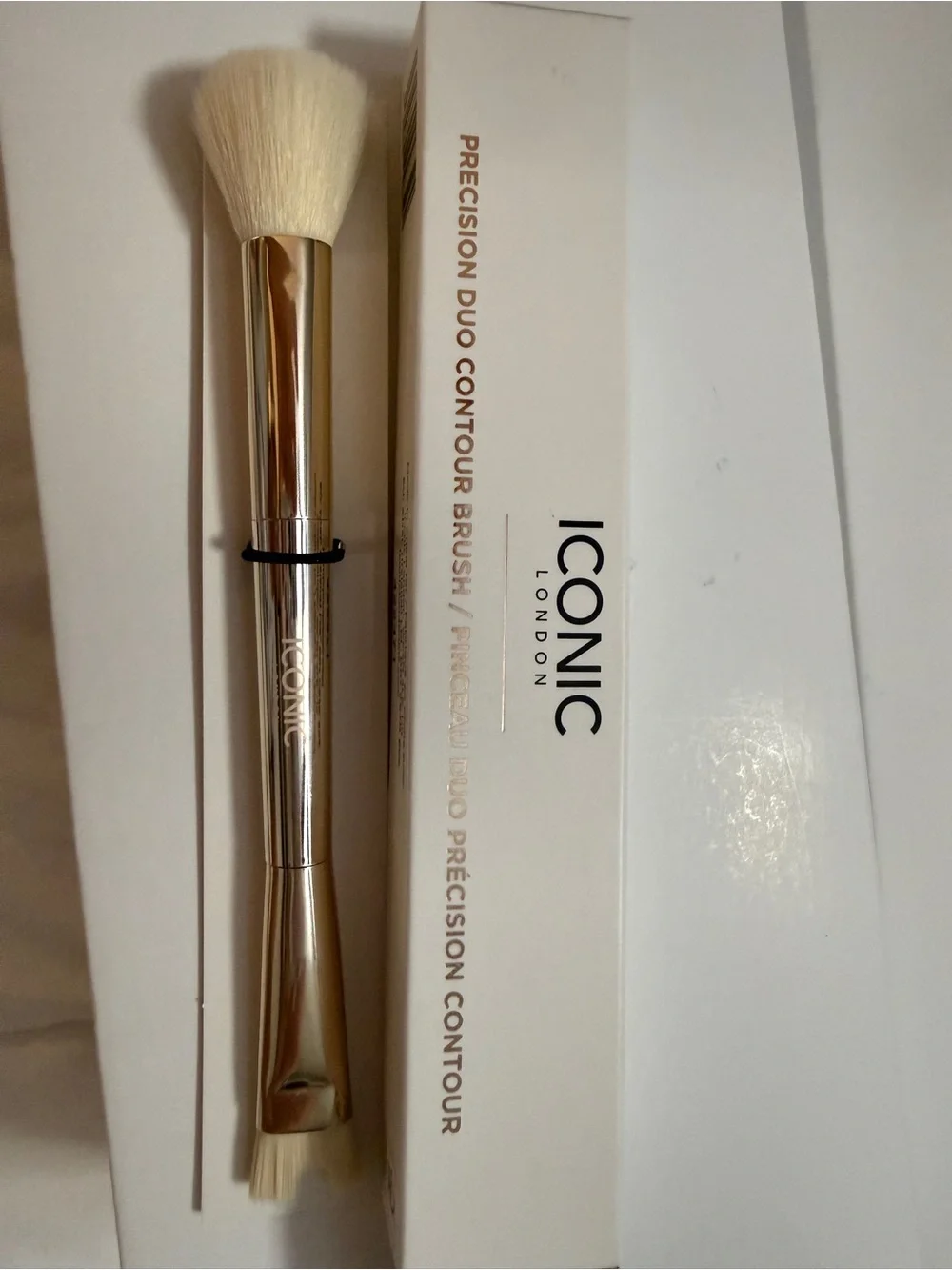 ICONIC London Gold Precision Duo Contour Brush